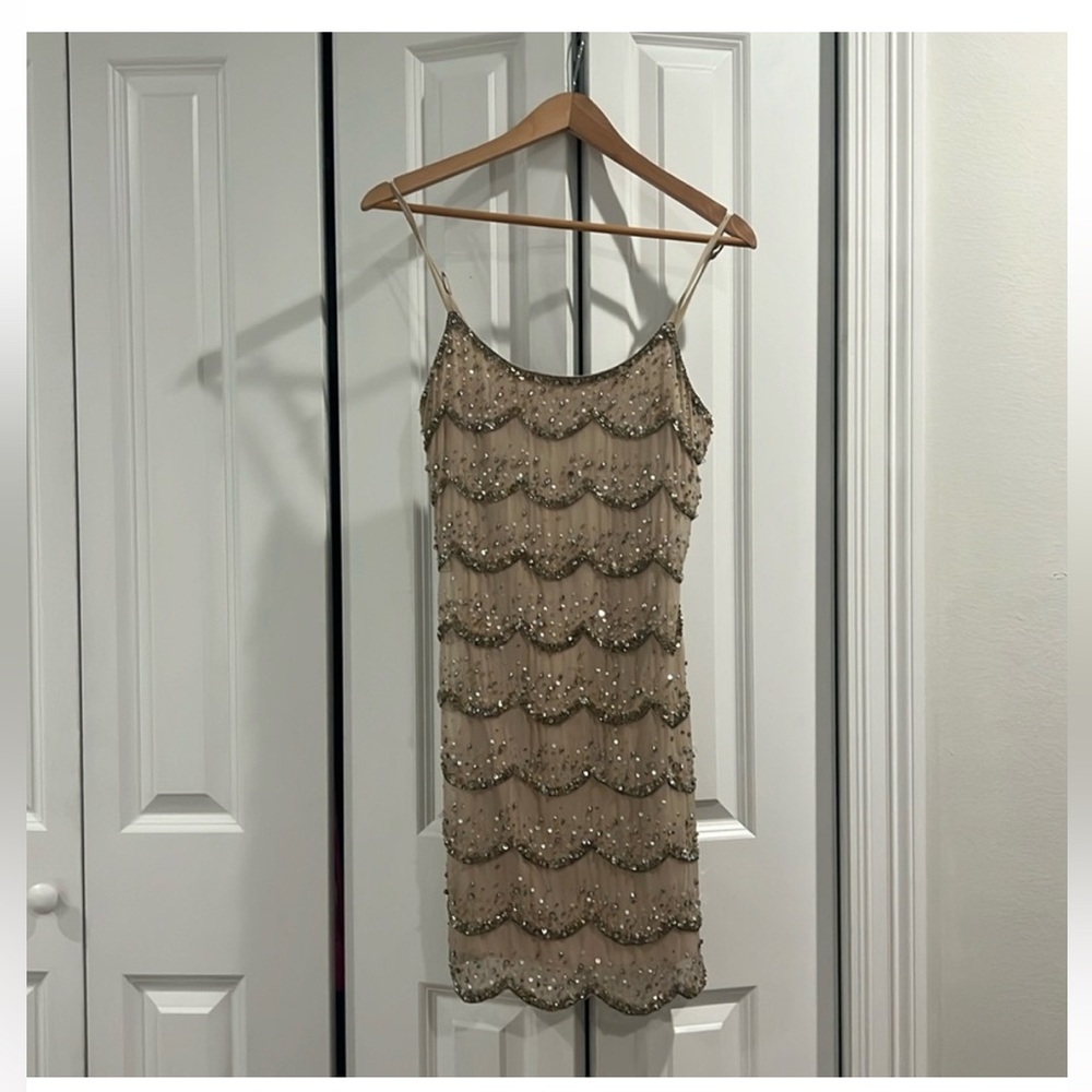 Alice + Olivia Beaded Mini Dress